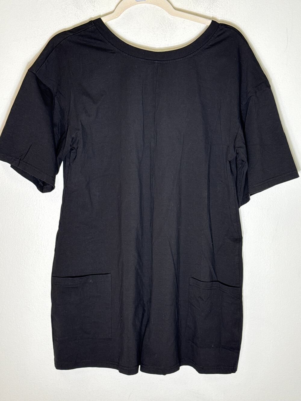 Ugerlou Black Short Sleeve Pull On Romper Sz M